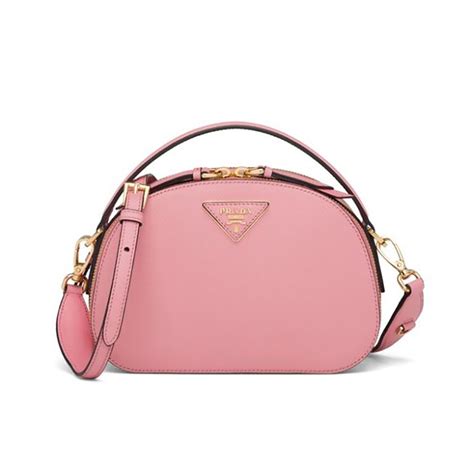 Powder Pink Saffiano Leather Prada Odette Bag 